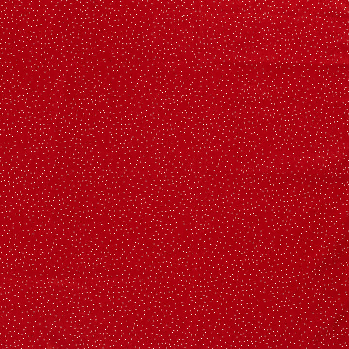 Baumwolle Poplin Abstrakte Bedruckte Punkte // rot
