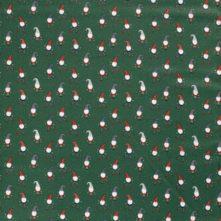 Baumwolle Poplin Weihnachten XMAS Weihnachtsmännern // grün