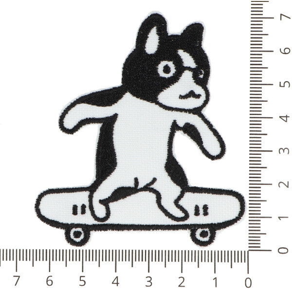 Stick-Applikationen Patches Aufbügeln // Hund & Skateboard