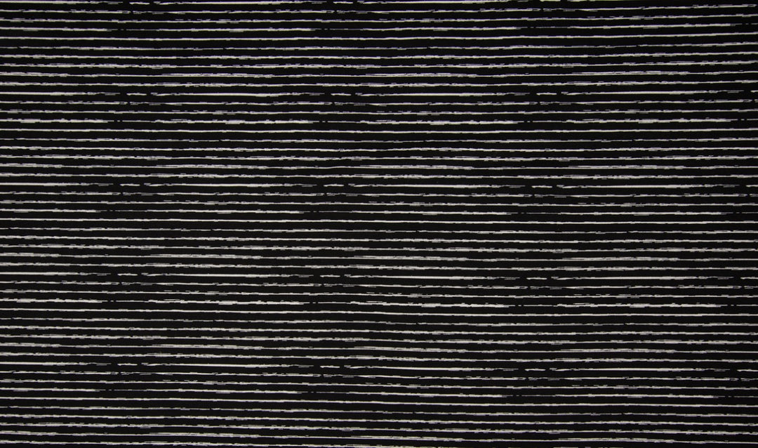 Baumwolle Poplin Streifen // weiß auf schwarz