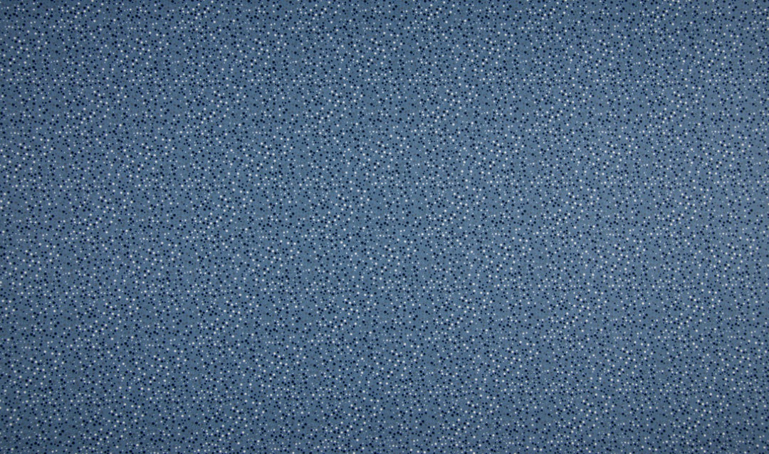 Baumwolle Poplin Punkte // weiß dunkelblau dunkelgrau rost auf dunkelblau