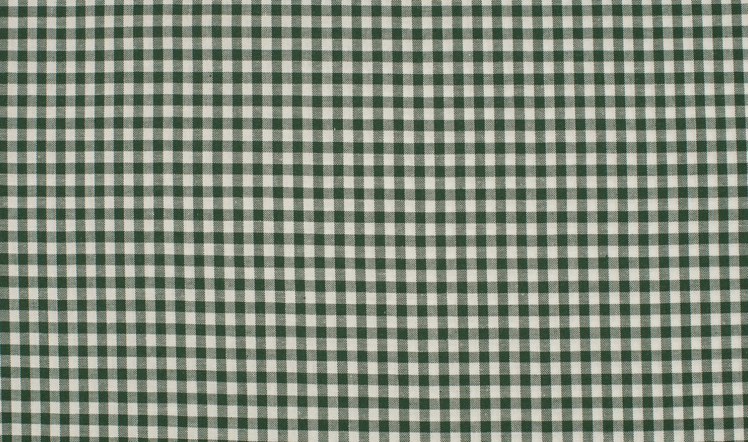 Baumwolle Karomuster 5 mm // weiß dunkelgrün