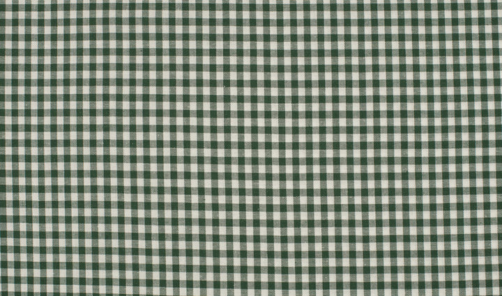 Baumwolle Karomuster 5 mm // weiß dunkelgrün