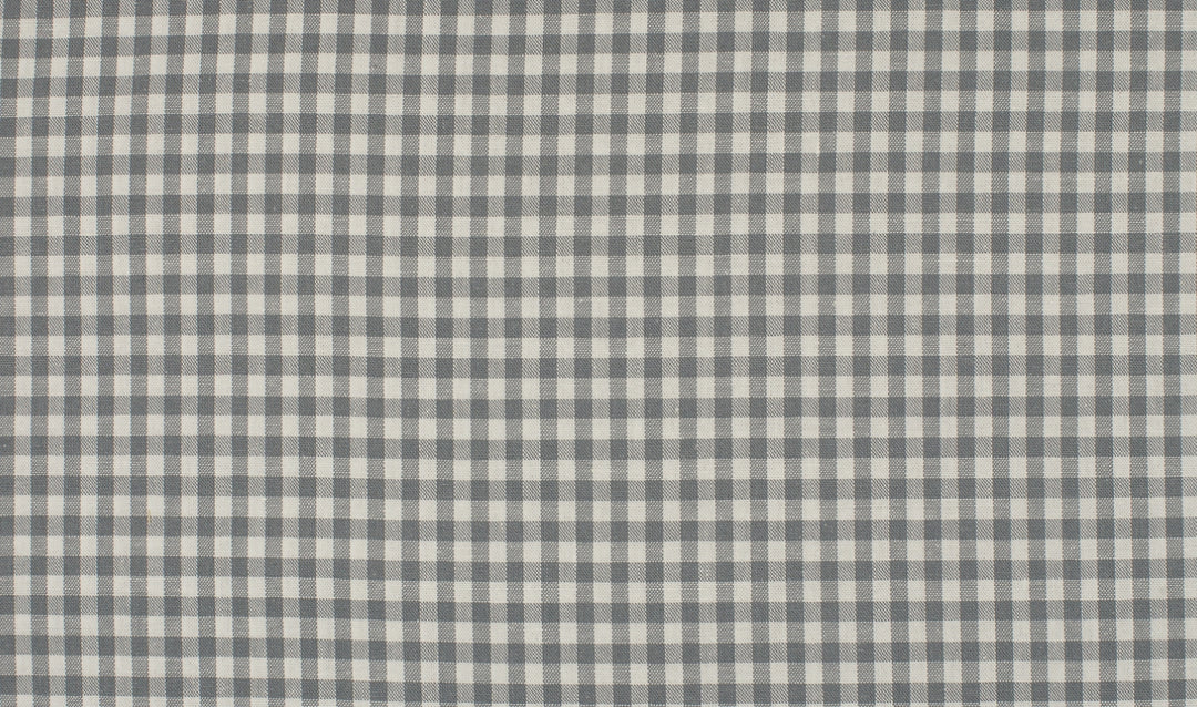 Baumwolle Karomuster 5 mm // weiß grau