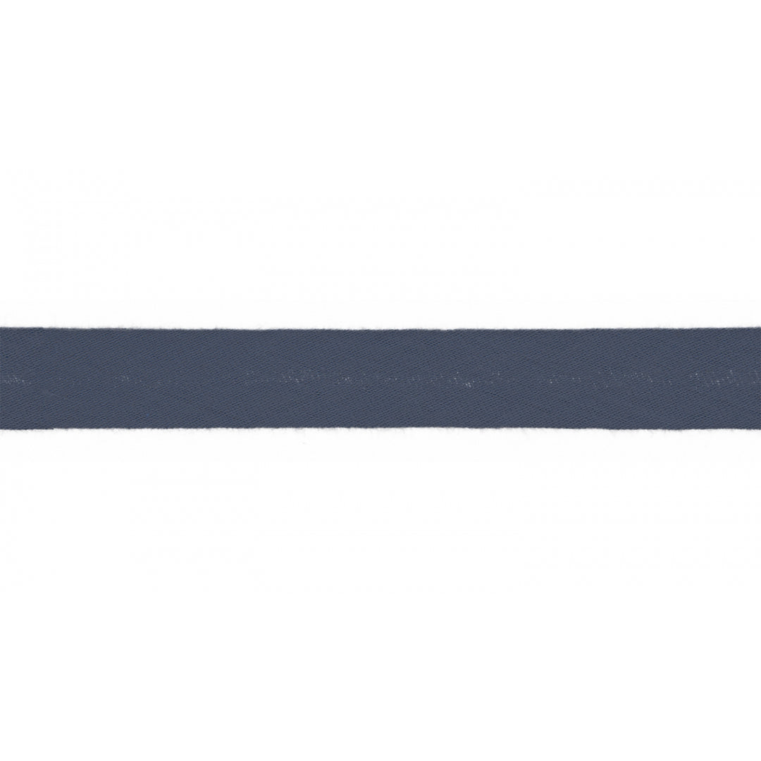 Schrägband Musselin Uni 20 mm // jeansblau