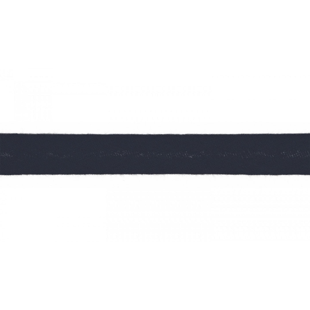 Schrägband Musselin Uni 20 mm // dunkelblau