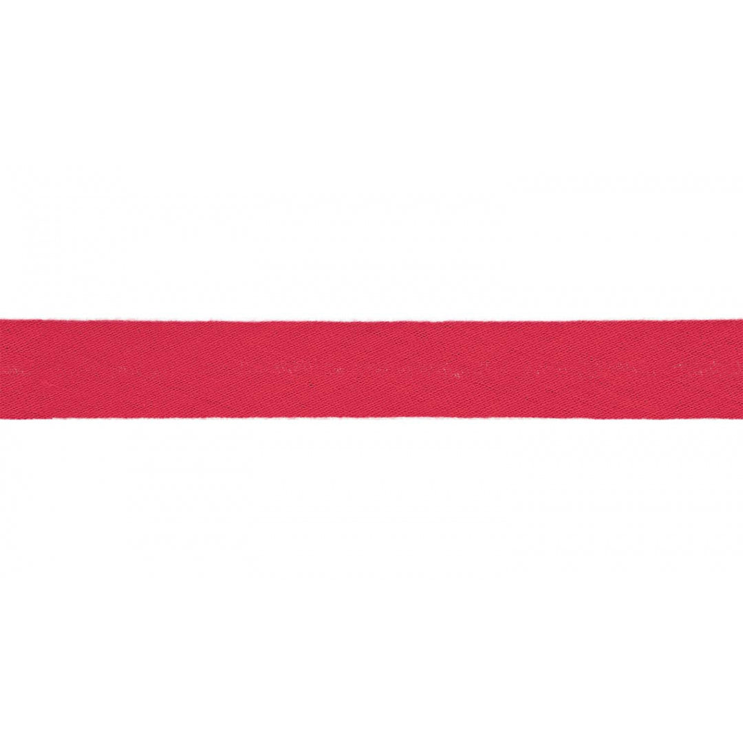 Schrägband Musselin Uni 20 mm // rot