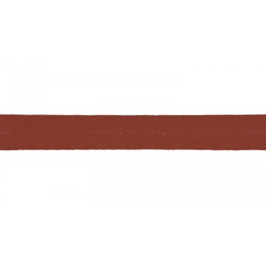 Schrägband Musselin Uni 20 mm // terracotta