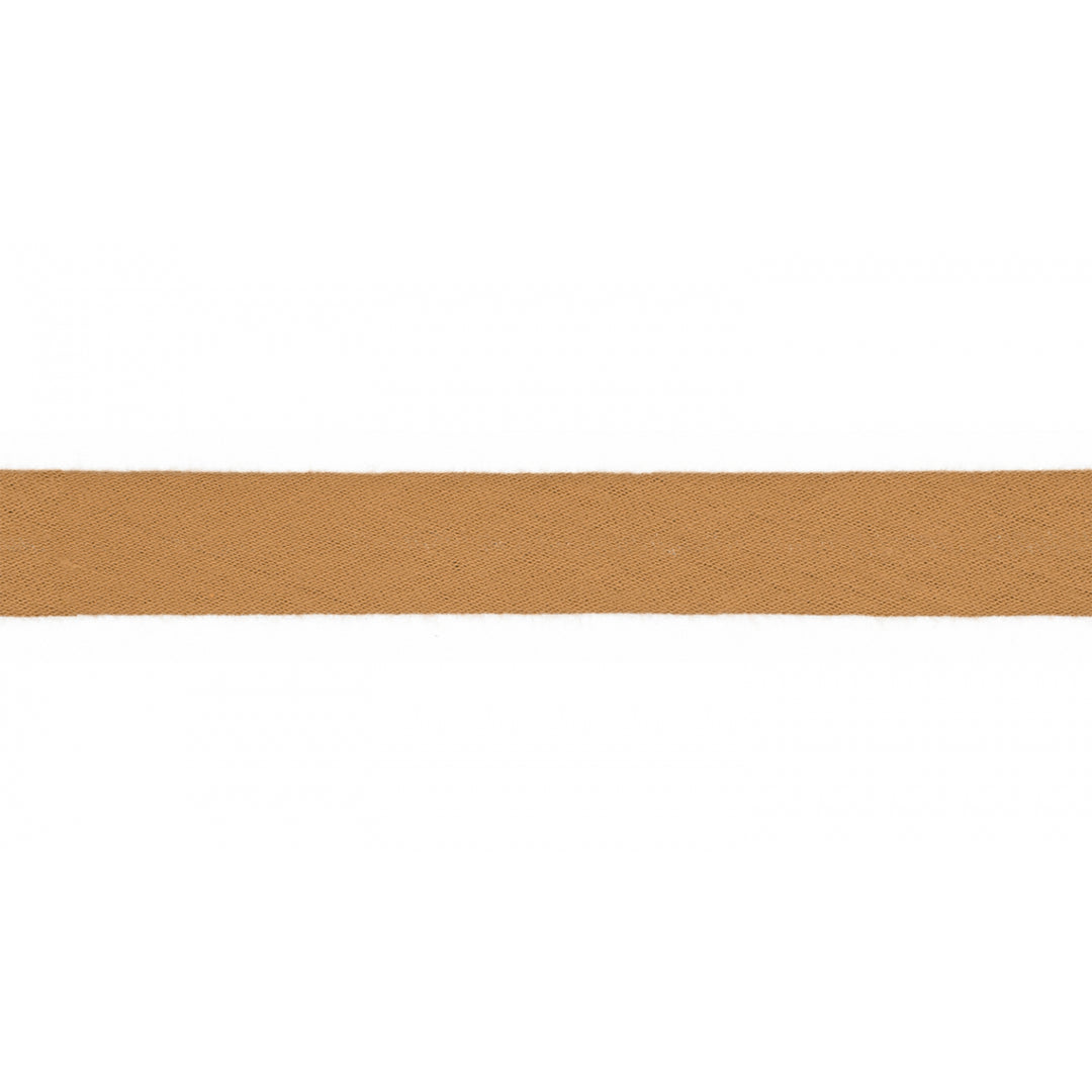 Schrägband Musselin Uni 20 mm // karamell
