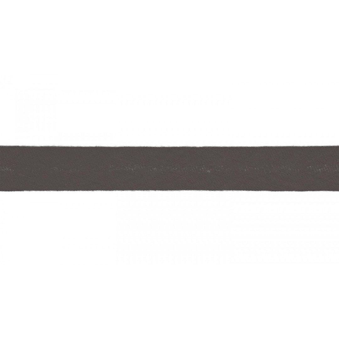 Schrägband Musselin Uni 20 mm // pastellbraun