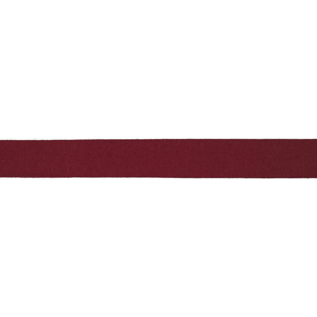 Schrägband Jersey Uni 20 mm // bordeaux
