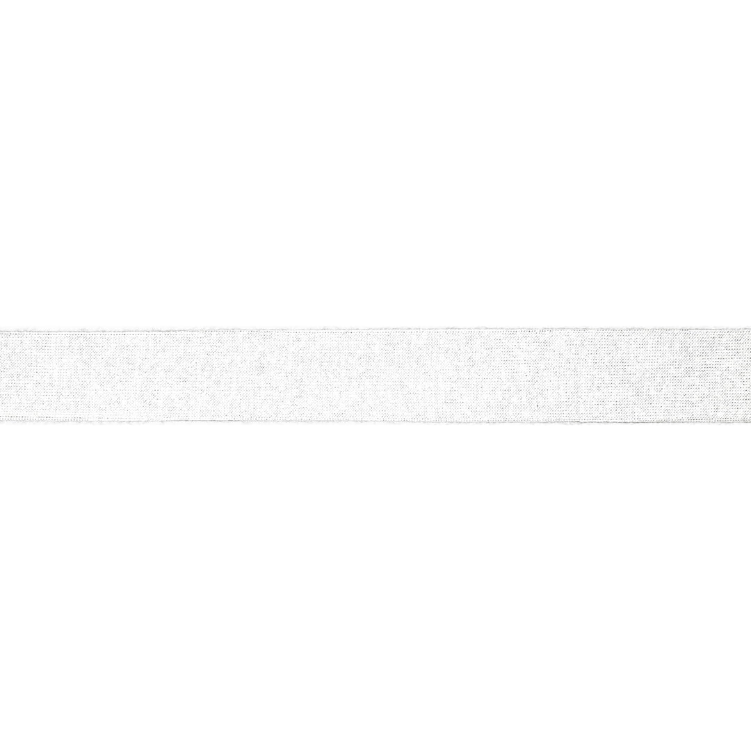 Schrägband Jersey Uni 20 mm // weiß