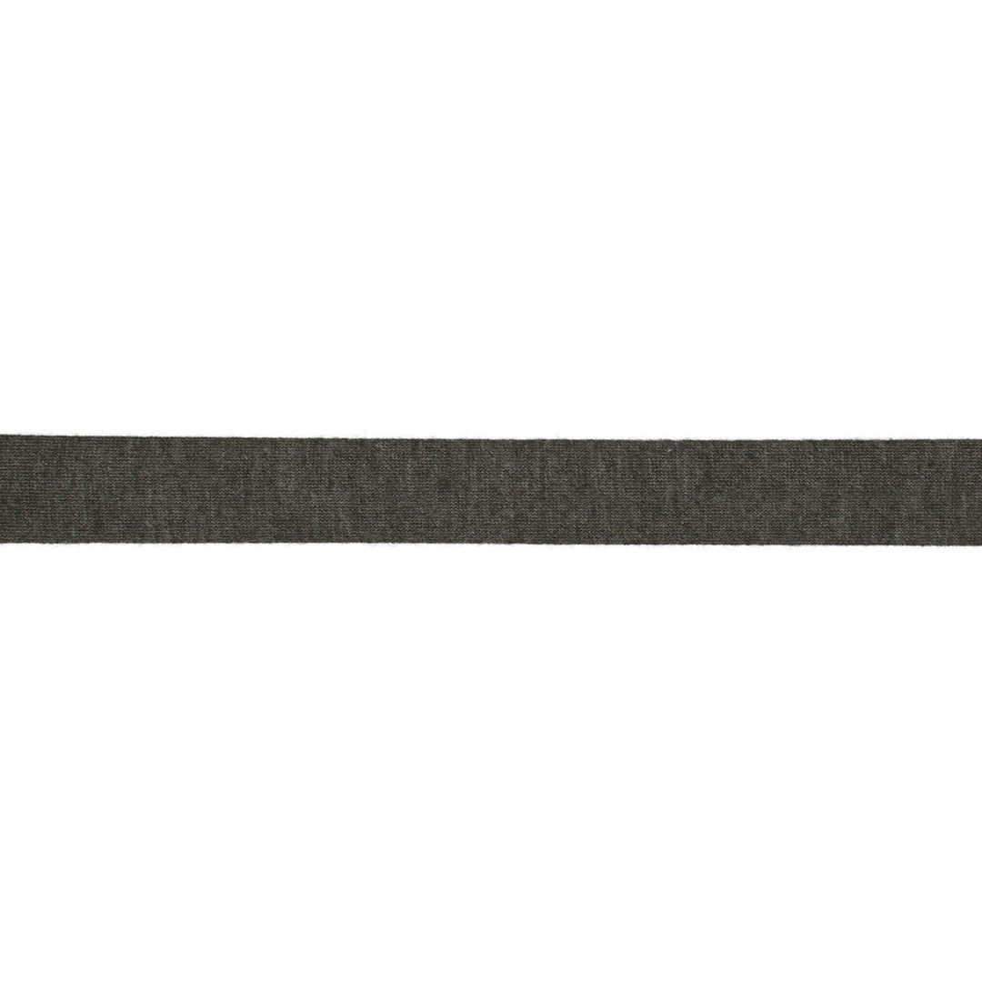 Schrägband Jersey Uni 20 mm // grau meliert