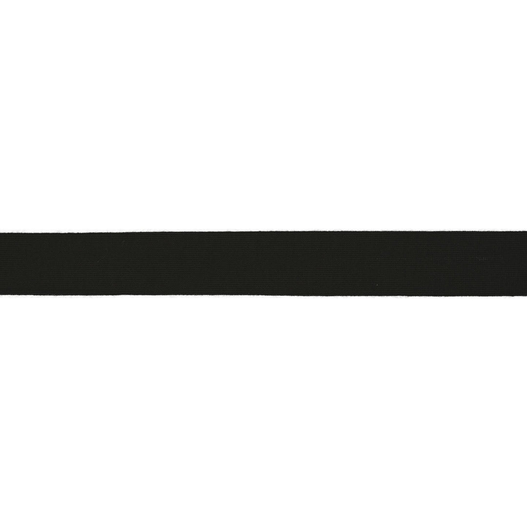 Schrägband Jersey Uni 20 mm // schwarz