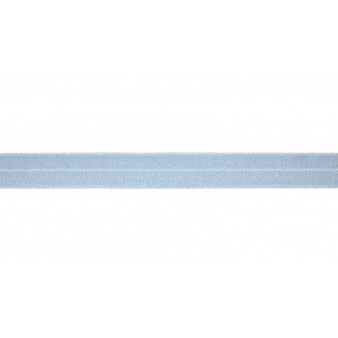 Schrägband Elastisch Glänzend Uni 20 mm // babyblau