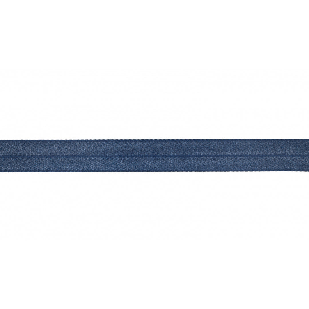Schrägband Elastisch Glänzend Uni 20 mm // königsblau