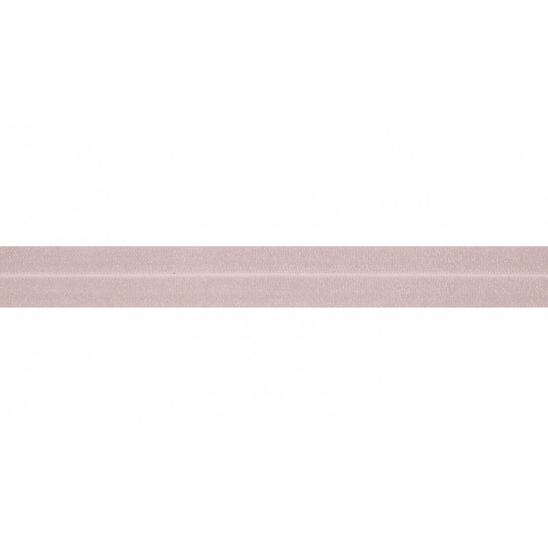 Schrägband Elastisch Glänzend Uni 20 mm // pastellrosa