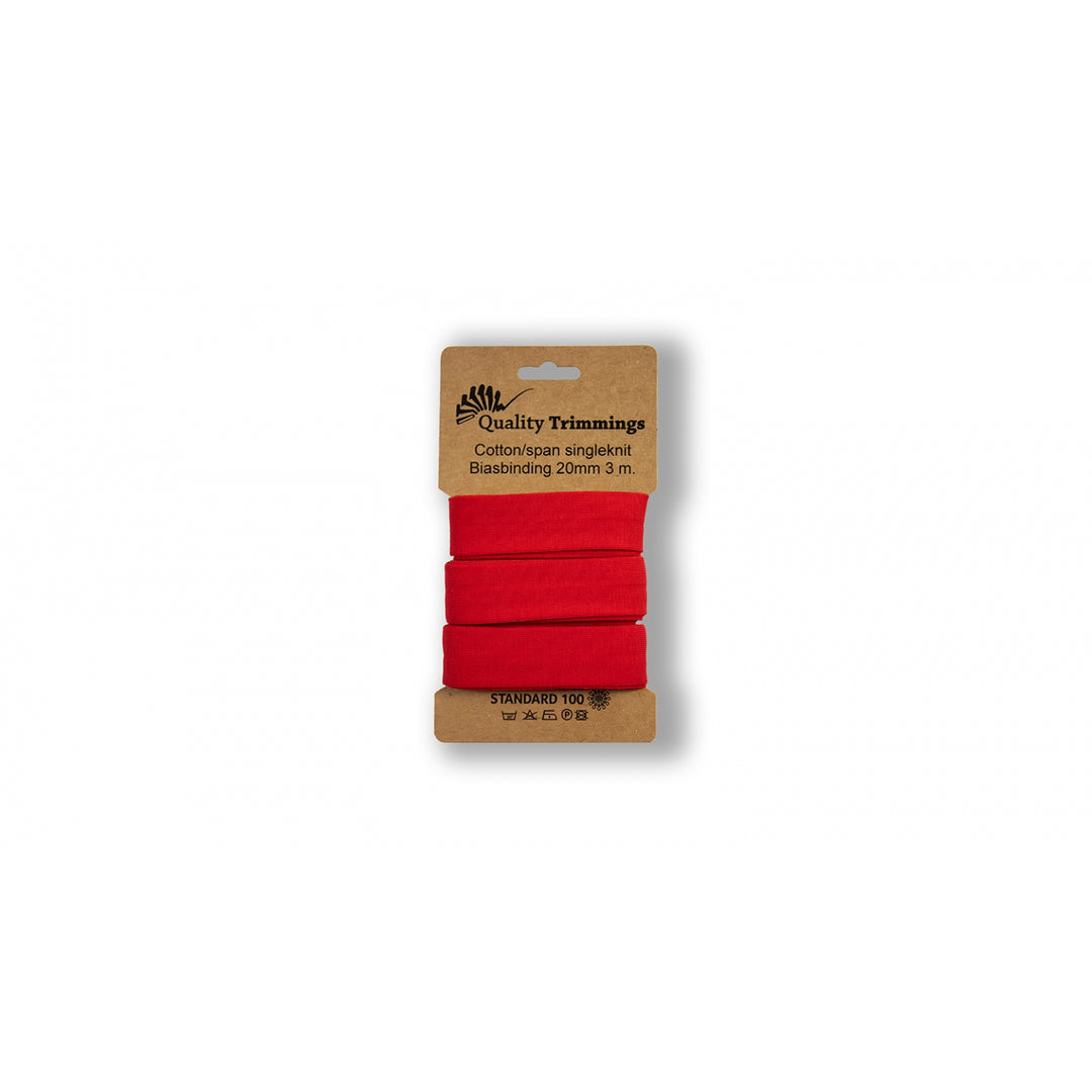 Schrägband Jersey 3 M - 20 mm // rot