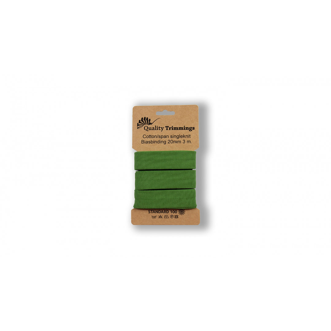 Schrägband Jersey 3 M - 20 mm // olivgrün