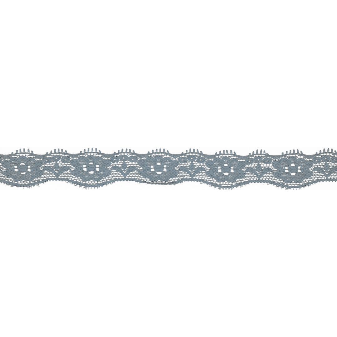 Spitzenband Elastisch Uni 20 mm // pastellblau