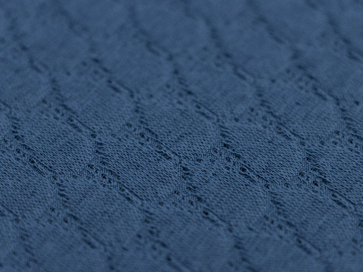 Strickstoff Baumwolle Drops Uni // jeansblau