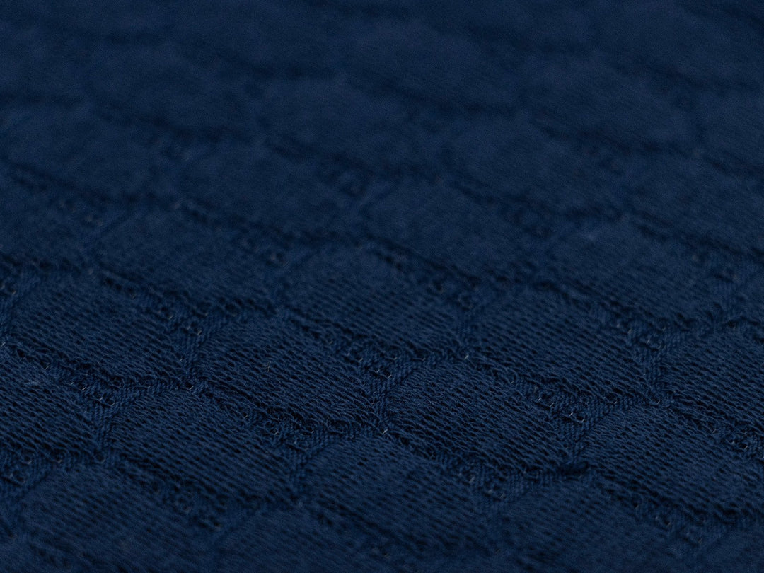 Strickstoff Baumwolle Drops Uni // marineblau